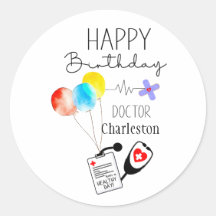Docteur Joyeux Ballons d'anniversaire à plat Anniv