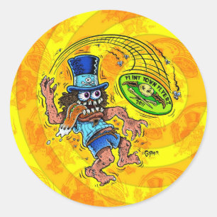 Sticker Rond DOD - Disk Golf