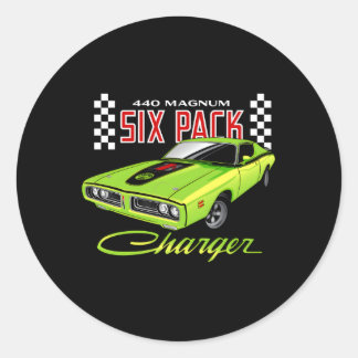 Sticker Rond Dodge Charger 440 Magnum Six Pack