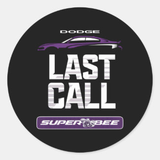 Sticker Rond Dodge Charger Super Bee Dernier Call
