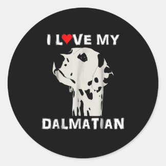 Sticker Rond Dog | I Love