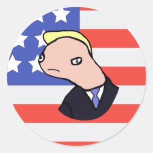 Sticker Rond Doland Tremp Ultimate Meme (USA)