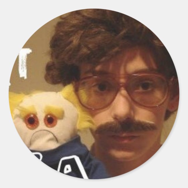 Sticker Rond Dolf & Albert Afrique FERMER (Devant)