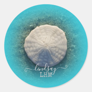 Sticker Rond Dollar de sable de mer du Maine Beach