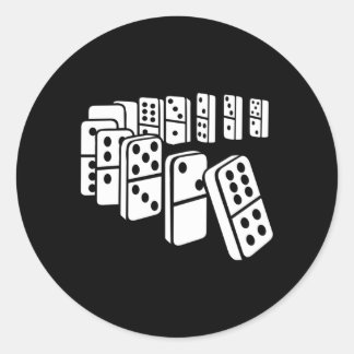 Sticker Rond Dominoès