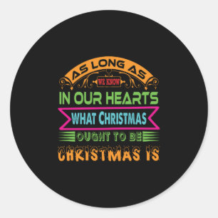 Sticker Rond Don De Noël Tant Que Nous Le Savons