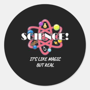 Sticker Rond Don de scientifique   La Chimie La Science Est Com