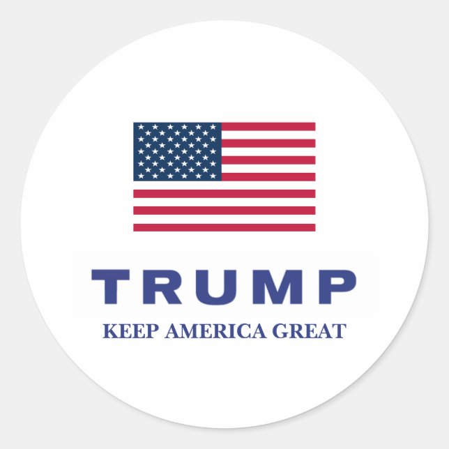 Sticker Rond Don Donald Trump 2024 (Devant)