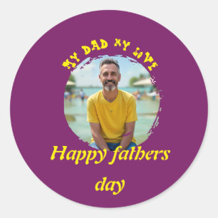 Sticker Rond Don du jour du père