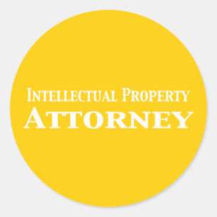 Sticker Rond Don d'un avocat de propriété intellectuelle