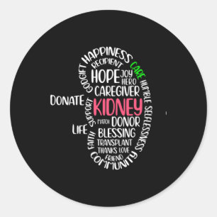 Sticker Rond Don d'un organe de transplantation de sensibilisat