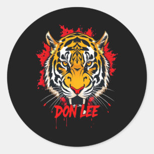 Sticker Rond Don Lee Fierce Jeet Kune Do Jkd Arts martiaux mixt