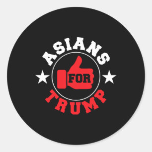 Sticker Rond Don pour Trump 2020 du président Cool pro-républic