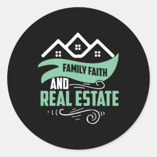 Sticker Rond Don Realtor   Foi Familiale Et Immobilier