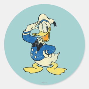 Sticker Rond Donald Duck De collection