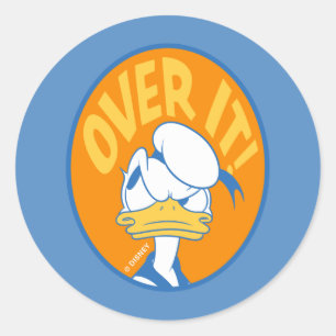 Sticker Rond Donald Duck Sur Ça !