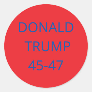 Sticker Rond Donald Trump