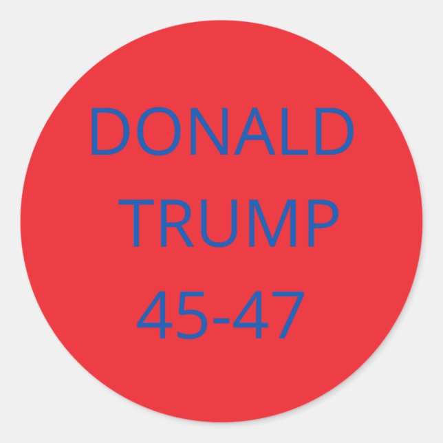 Sticker Rond Donald Trump (Devant)