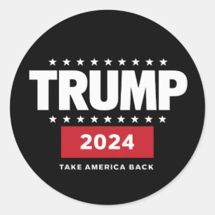 Sticker Rond Donald Trump 2024 redonne l'élection américaine
