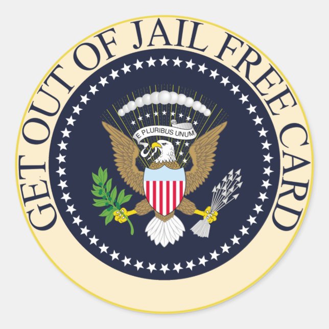 Sticker Rond Donald Trump Président Républicain : Sortez De La  (Devant)