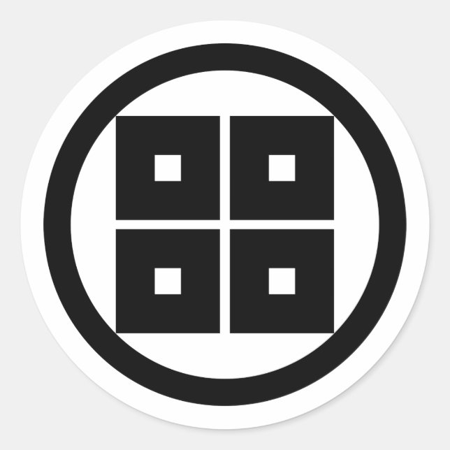 Sticker Rond Donc clan mon, Japon (Devant)