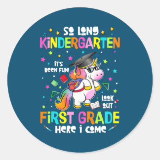Sticker Rond Donc, la maternelle de 1ère année, je viens