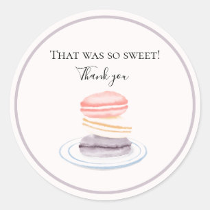 Sticker Rond Donc Merci doux