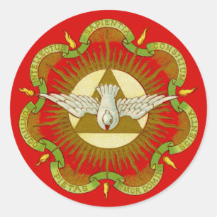 Sticker Rond Dons de l'Esprit Saint (BK 026) (Style 2a)