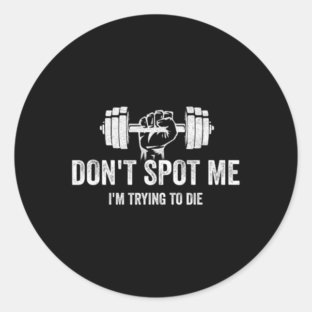 Sticker Rond Don't Spot Me4  (Devant)