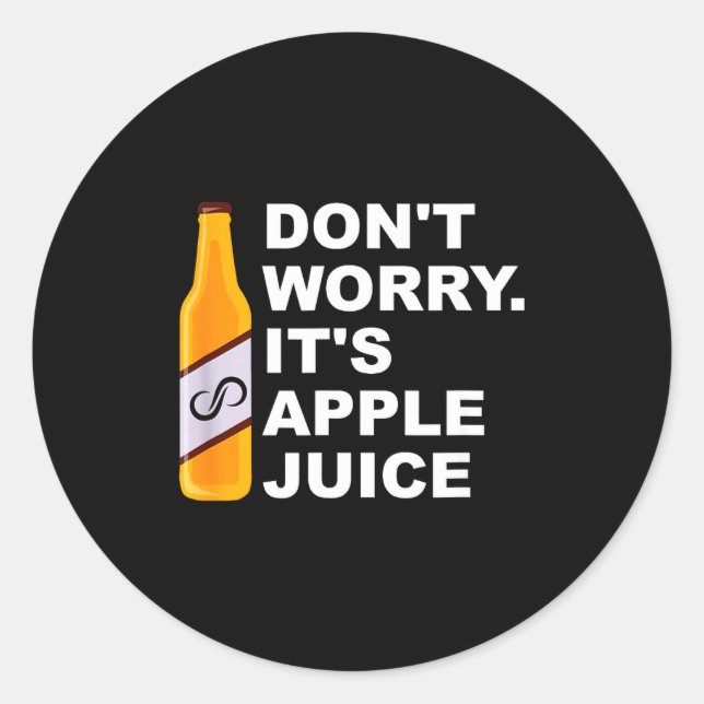 Sticker Rond Don't Worry It's Juice Apparel  (Devant)