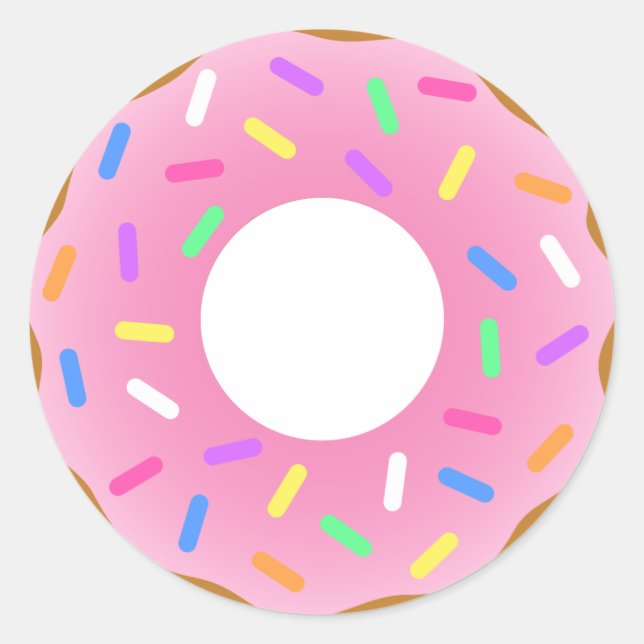 Sticker Rond Donuts Animés (Devant)