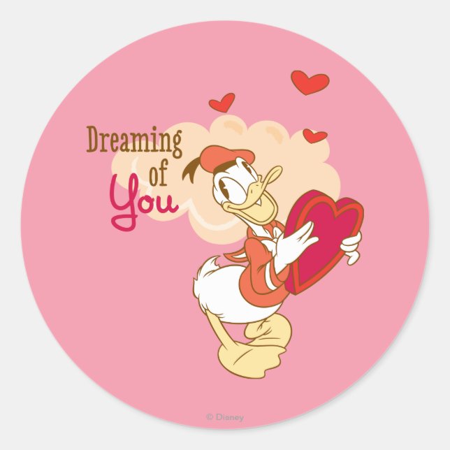Sticker Rond Doo-Bee ma Saint-Valentin (Devant)