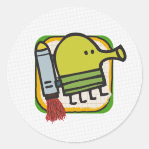 Sticker Rond Doodle Jump