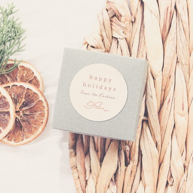 Sticker Rond Doodle lunette de Noël (Créateur téléchargé)