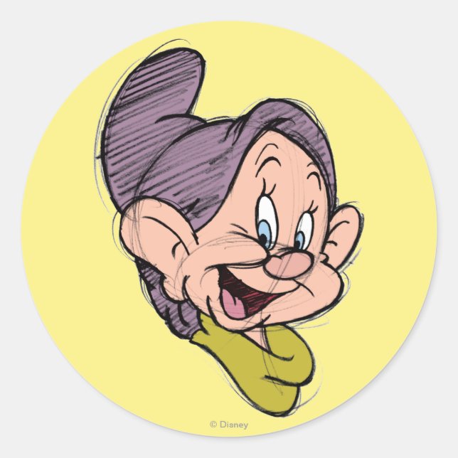 Sticker Rond Dopey (Devant)