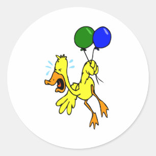 Sticker Rond Dopey Duck