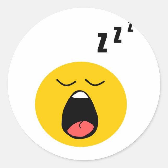 Sticker Rond Dormir azur (Devant)
