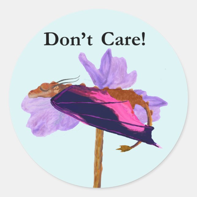 Sticker Rond Dormir du dragon (Devant)