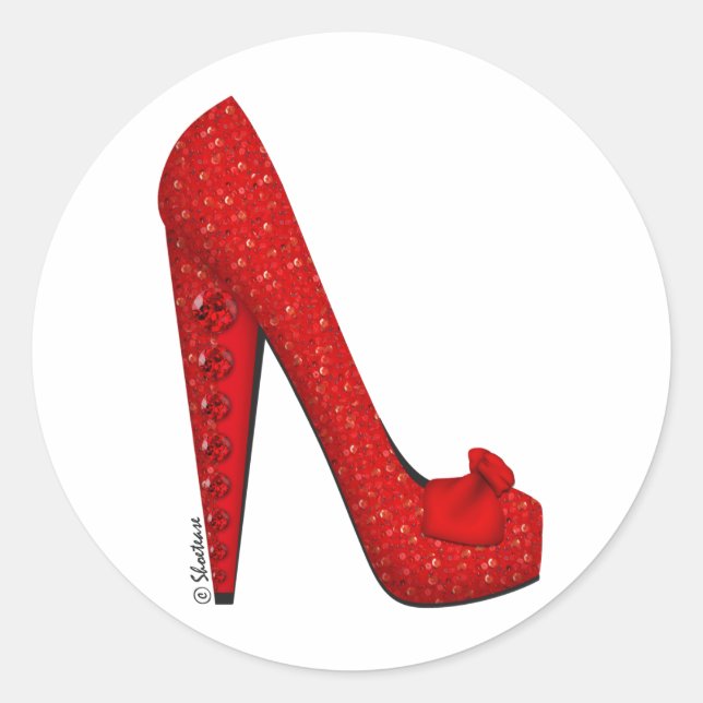 Sticker Rond Dorothy Ruby Pump (Devant)