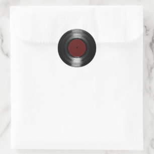 Sticker Rond Dossier de vinyle
