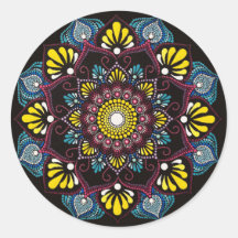 Dot Art coloré Mandala | Boho de géométrie sacrée