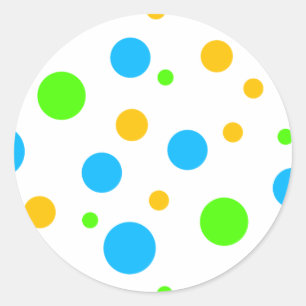 Sticker Rond Dots lumineux amusants