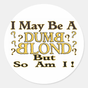 STICKER ROND "DOUBLE BLOND"