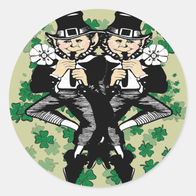 Sticker Rond Double difficulté Lucky Irish Twins (Devant)