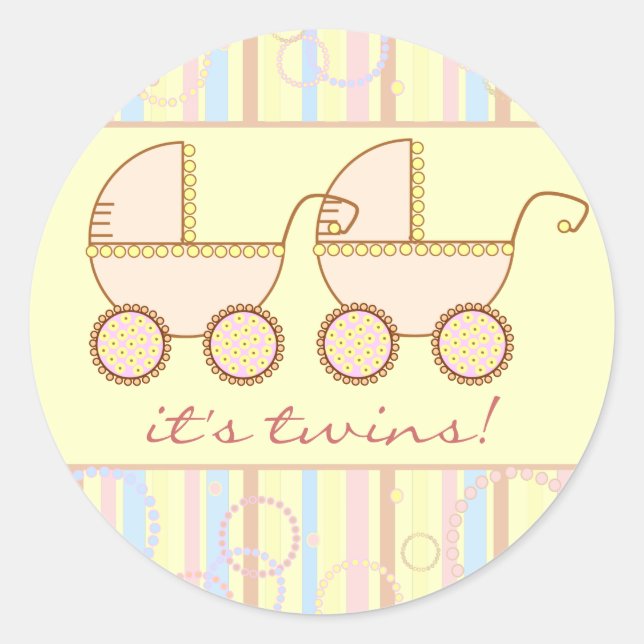 Sticker Rond Double Porte Twin Girls (Devant)