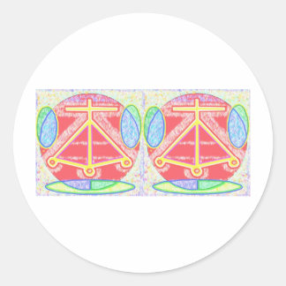 Sticker Rond DOUBLE SANTÉ : Karuna Reiki