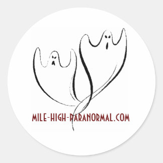 Sticker Rond doubleghosts1, mile-high-paranormal.com