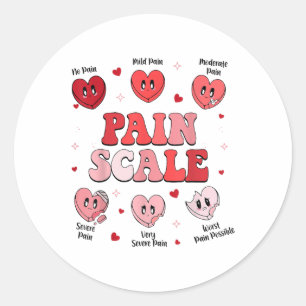 Sticker Rond Douleur Coeur Bonbons Trauma Infirmière Triage Val