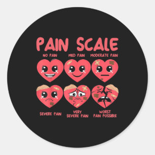 Sticker Rond Douleur Coeur Bonbons Trauma Infirmière Triage Val