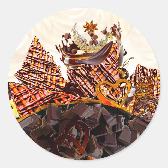 STICKER ROND DOUX JOUR DE SOLEIL ! :) (Devant)